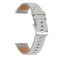 xDfind Flat Head Black Shark Fine Grain Leather Watch Band, 20mm, 22mm