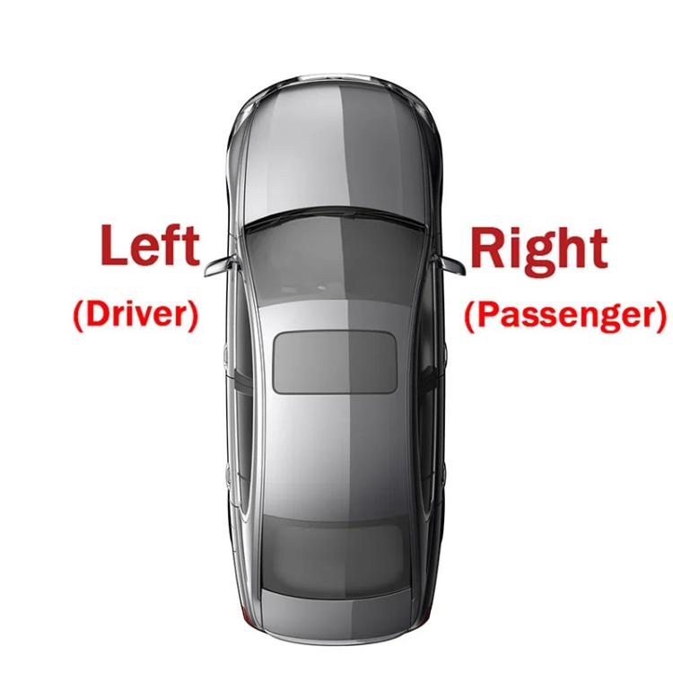 Vehicle diagram showing rear bumper fog light positions: driver left, passenger right