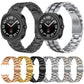 Five-bead stainless steel watch bands in black, silver, gold, and two-tone finishes.