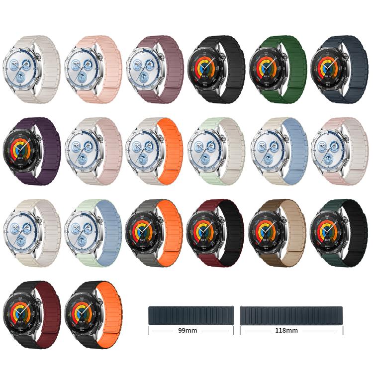Tri-beads Magnetic Silicone Watch Band, 18mm, 20mm, 22mm