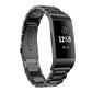 Tri-beads Flat Buckle Titanium Alloy Watch Band, For Fitbit Charge 6 / 5, For Fitbit Versa 4 / 3 / Sense / Sense 2, For Fitbit Charge 4 / 3