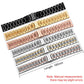 xDfind Five-bead Solid Stainless Steel Butterfly Buckle Watch Band, 14mm, 18mm, 20mm, 22mm