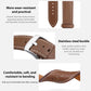 xDfind Flat Head Black Shark Fine Grain Leather Watch Band, 20mm For Ticwatch GTH / E3 / E / 2, 22mm For Ticwatch Pro X / Pro3 / Pro / GTX / E2