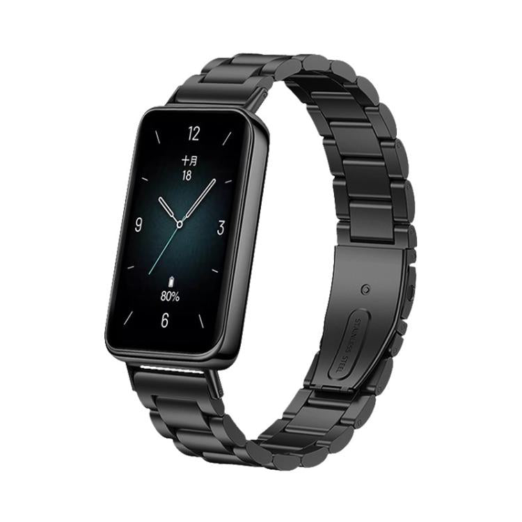 Tri-beads Flat Buckle Titanium Alloy Watch Band, For Honor Band 9