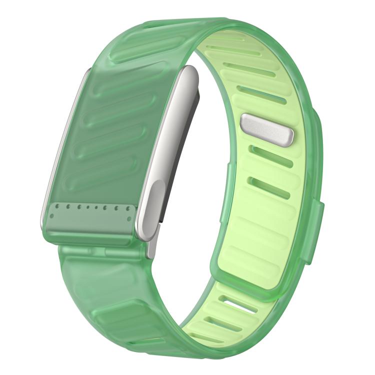 WHOOP 5.0 silicone sports band in green and lime