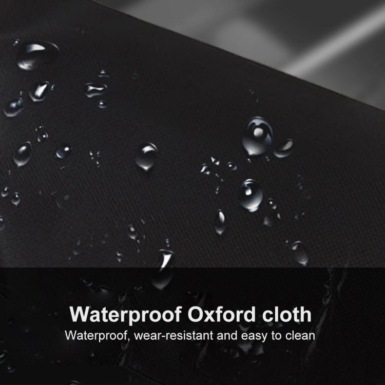 Water-resistant black Oxford cloth drumstick bag fabric with water droplets