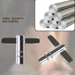 Chrome drum tuning key with black grip pads and square socket driver