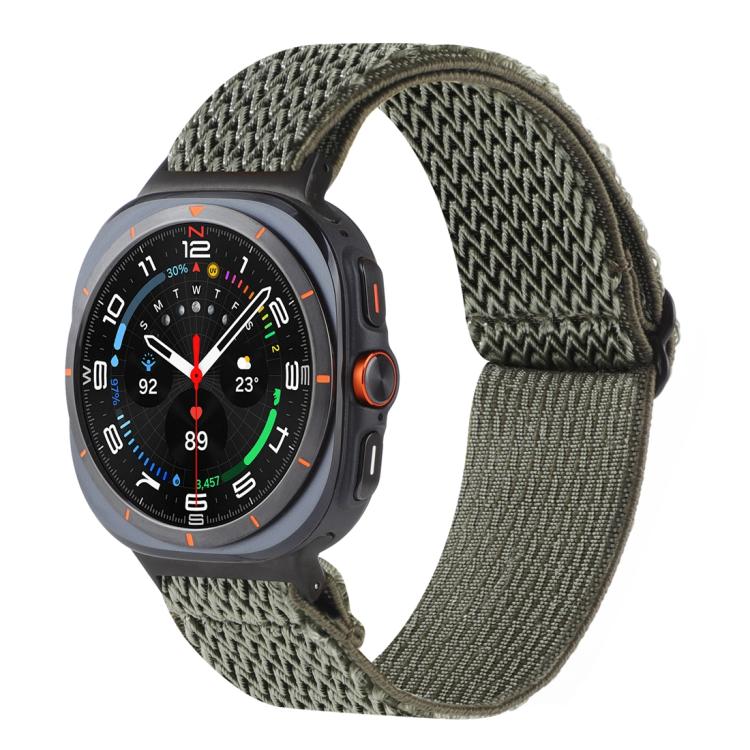 Wave Pattern Nylon Braided Watch Band, For Galaxy Watch9 / 8 / 8 Classic
