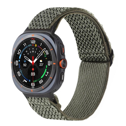 Wave Pattern Nylon Braided Watch Band, For Galaxy Watch9 / 8 / 8 Classic
