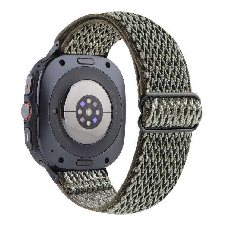 Wave Pattern Nylon Braided Watch Band, For Galaxy Watch9 / 8 / 8 Classic