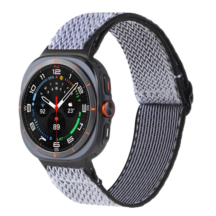 Wave Pattern Nylon Braided Watch Band, For Galaxy Watch9 / 8 / 8 Classic