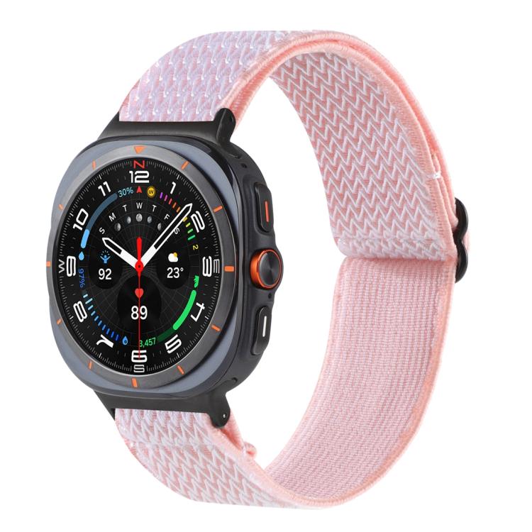 Wave Pattern Nylon Braided Watch Band, For Galaxy Watch9 / 8 / 8 Classic