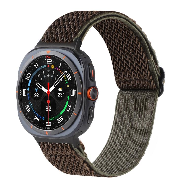 Wave Pattern Nylon Braided Watch Band, For Galaxy Watch9 / 8 / 8 Classic