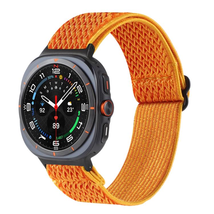 Wave Pattern Nylon Braided Watch Band, For Galaxy Watch9 / 8 / 8 Classic
