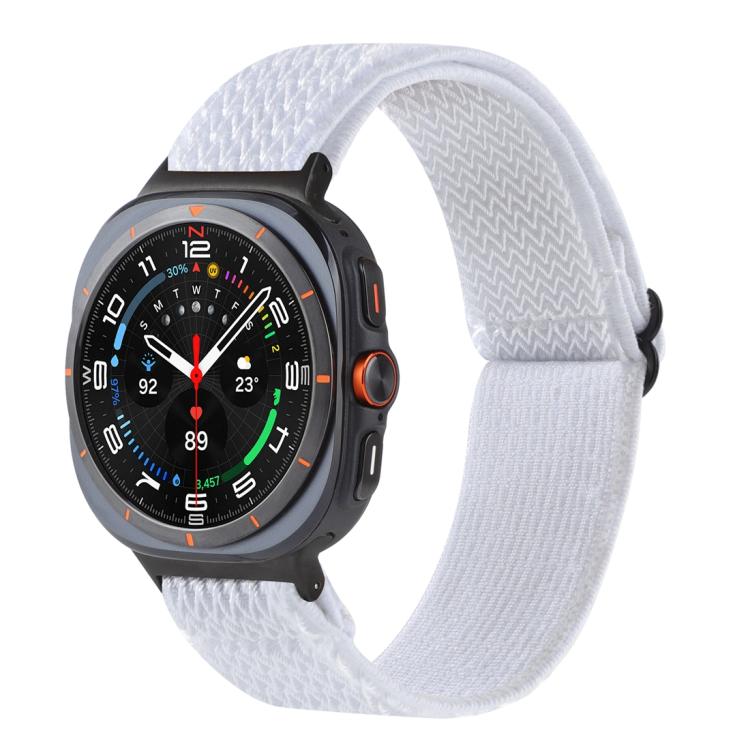 Wave Pattern Nylon Braided Watch Band, For Galaxy Watch9 / 8 / 8 Classic
