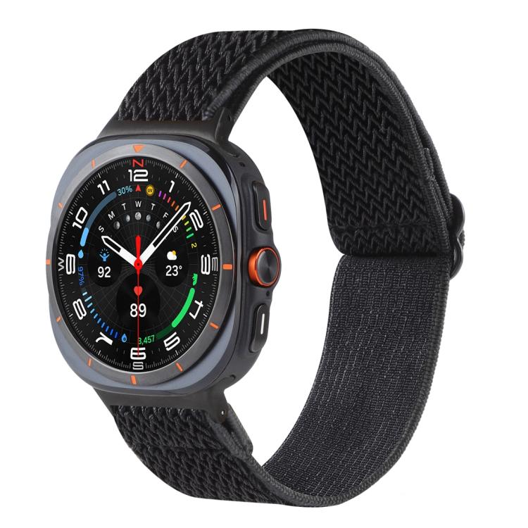 Wave Pattern Nylon Braided Watch Band, For Galaxy Watch9 / 8 / 8 Classic