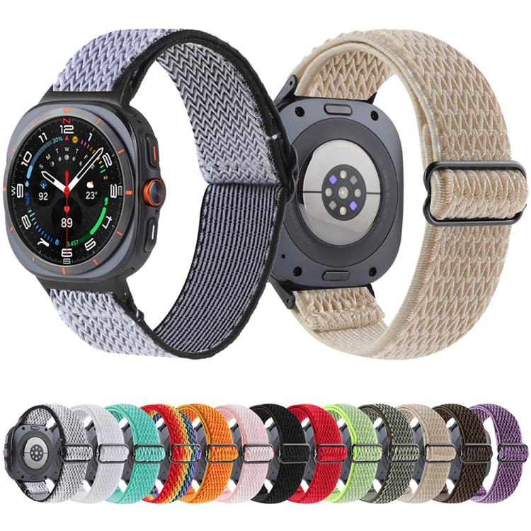 Wave Pattern Nylon Braided Watch Band, For Galaxy Watch9 / 8 / 8 Classic
