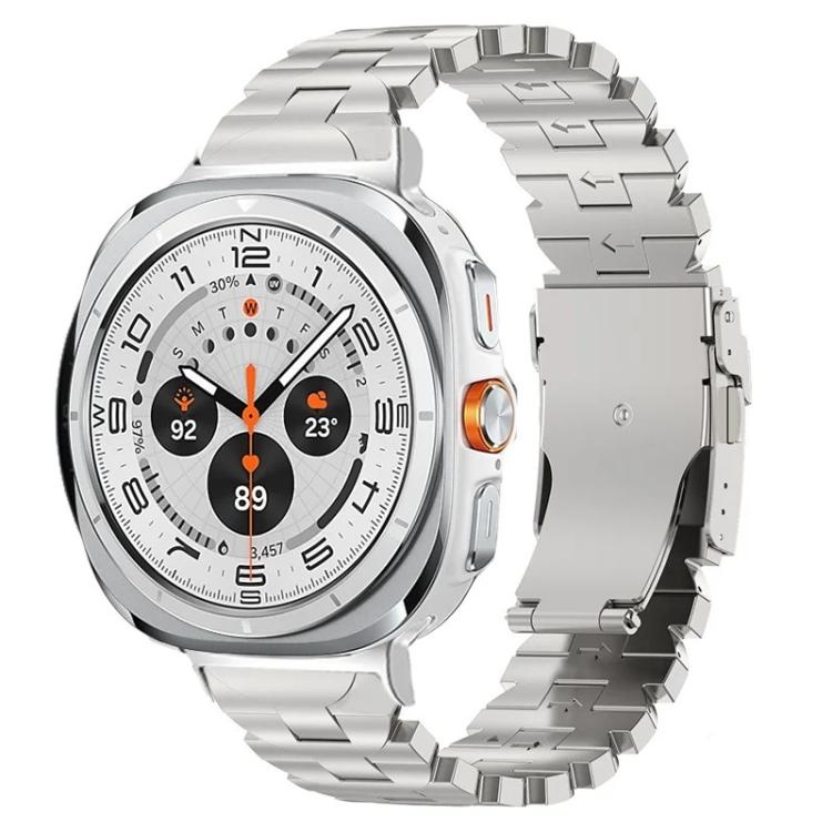 Butterfly Safety Buckle Titanium Alloy Watch Band, For Galaxy Watch9 / 8 / 8 Classic