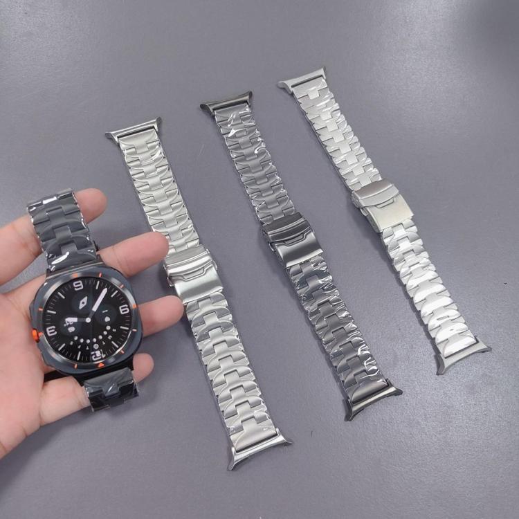 Butterfly Safety Buckle Titanium Alloy Watch Band, For Galaxy Watch9 / 8 / 8 Classic