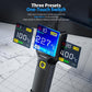 Portable hot air gun with digital LCD temperature display and preset buttons