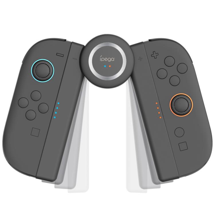 Nintendo Switch 2 charging handle grips, gray oval base with control button sets