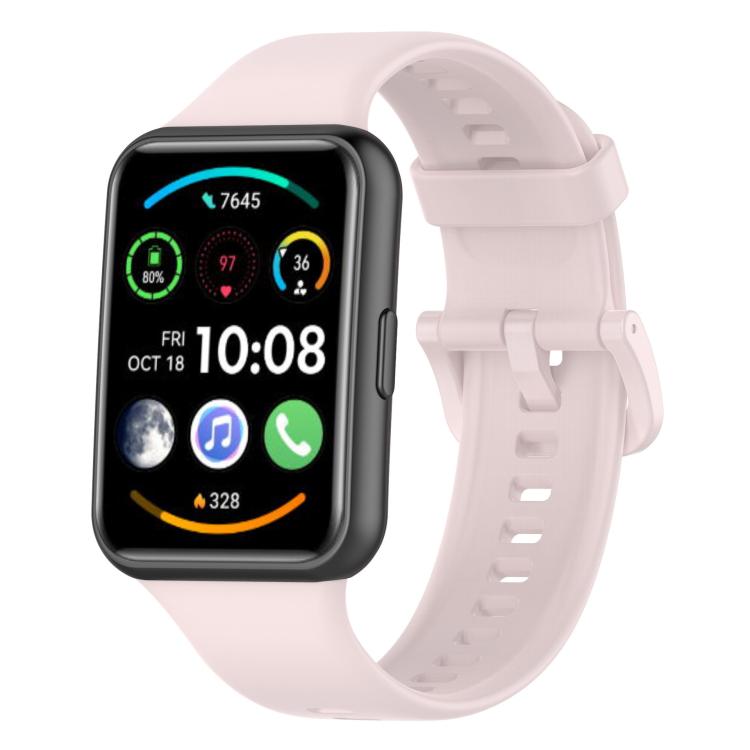 xDfind Quick Release Solid Color Silicone Watch Band, For Huawei Watch Fit 2