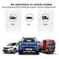 Car cigarette lighter extension cable compatibility graphic with vehicle icons