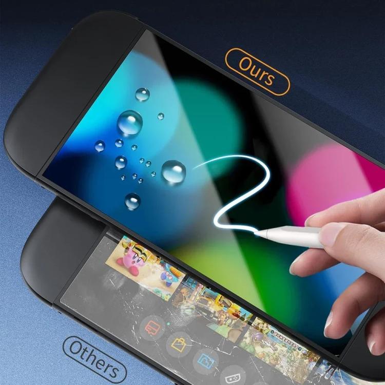 Curved edge tempered glass screen protector film for Nintendo Switch touchscreen
