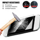 Tempered glass screen protector showing impact-resistant glass surface