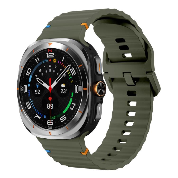 xDfind Wave Stitching Silicone Watch Band, For Galaxy Watch Ultra2 2026 / 2025 / 1 2024