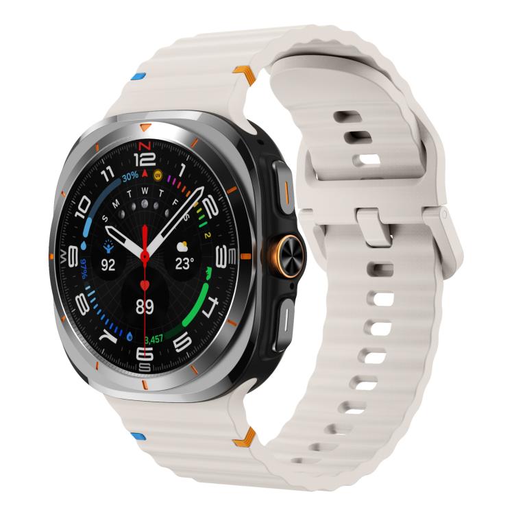xDfind Wave Stitching Silicone Watch Band, For Galaxy Watch Ultra2 2026 / 2025 / 1 2024