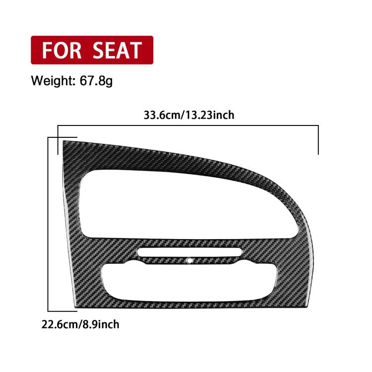 Black carbon-fiber style center console air vent panel with two rectangular openings