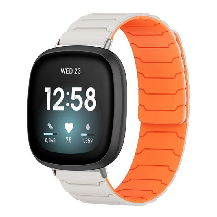 xDfind Magnetic Silicone Watch Band, For Fitbit Versa 4 / 3 / Sense 2 / Sense