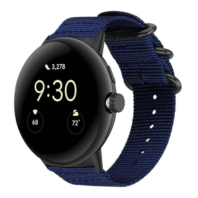 xDfind Ring Buckle Nylon Canvas Watch Band, For Google Pixel 5 / 4 / 3 / 2 / 1 41mm, For Google Pixel Watch 5 / 4 / 3 45mm
