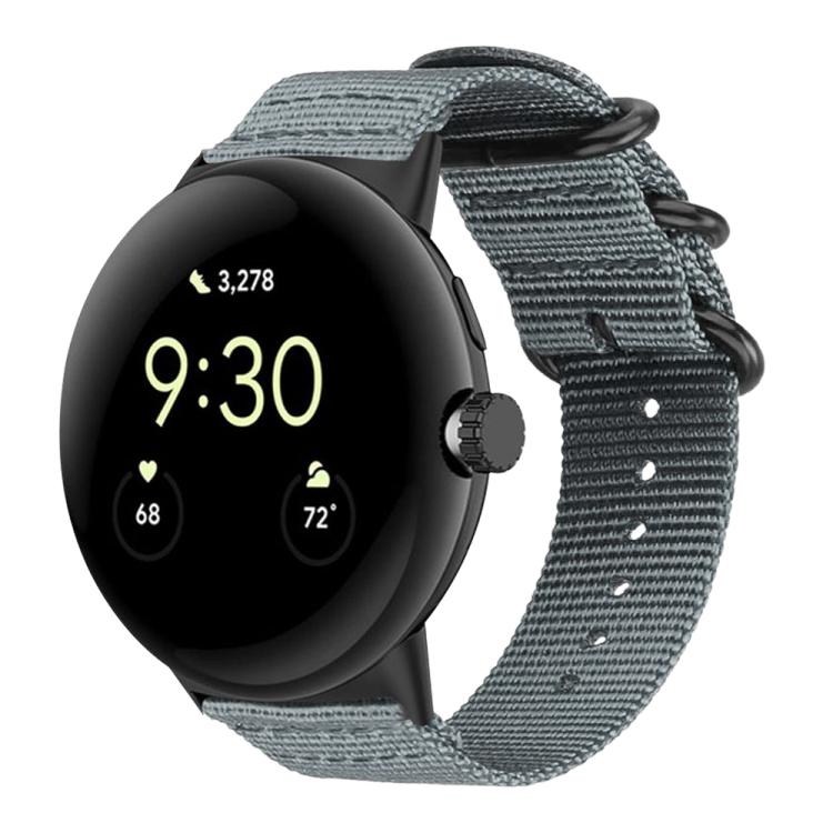 xDfind Ring Buckle Nylon Canvas Watch Band, For Google Pixel 5 / 4 / 3 / 2 / 1 41mm, For Google Pixel Watch 5 / 4 / 3 45mm