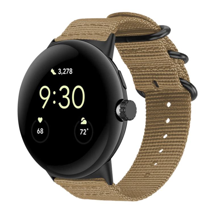 xDfind Ring Buckle Nylon Canvas Watch Band, For Google Pixel 5 / 4 / 3 / 2 / 1 41mm, For Google Pixel Watch 5 / 4 / 3 45mm