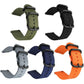 xDfind woven nylon watch bands in green, black, gray, navy, and orange with ring buckles
