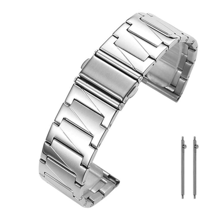 xDfind Stepped Stainless Steel Watch Band, 22mm