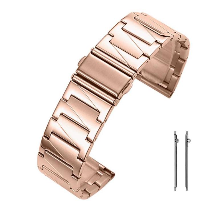 xDfind Stepped Stainless Steel Watch Band, 22mm