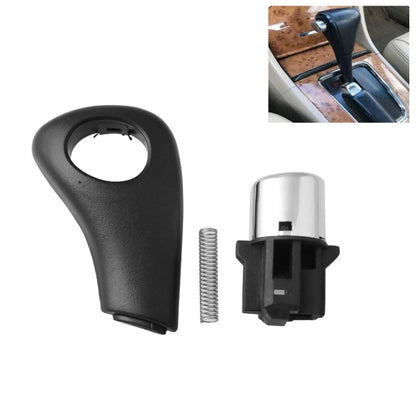 Black shift knob side plate with spring and mounting clip, replacement repair kit