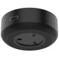 Black universal charging base with USB-C port on the side