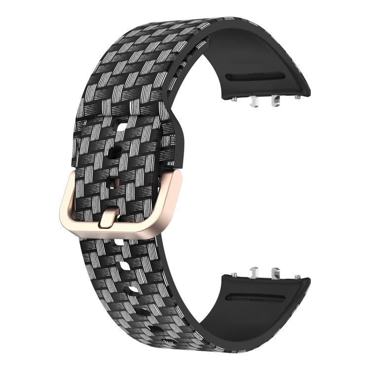 xDfind Gold Buckle Printed Silicone Watch Band, For Samsung Galaxy Fit3