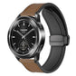 xDfind Crazy Horse Pattern Silicone Skin Magnetic Buckle Watch Band, 18mm, 20mm, 22mm