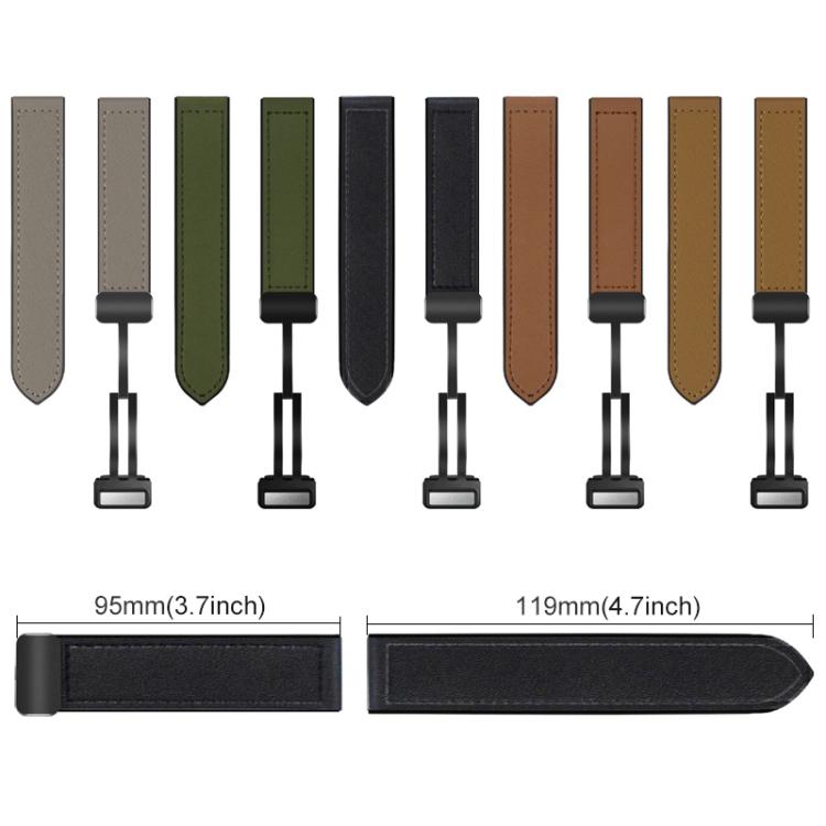 Silicone watch band set in taupe, green, black, brown and tan with magnetic buckles