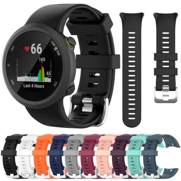 xDfind Twill Solid Color Silicone Watch Band, For Garmin Forerunner 45 / 45S / Swim 2