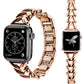 xDfind rose gold V-shaped metal watch band shown with compatible watch cases