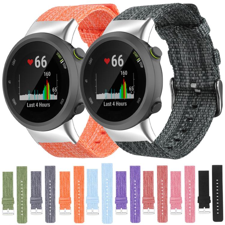 xDfind Nylon Canvas Watch Band, For Garmin Forerunner 45 / 45S / Swim 2