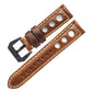xDfind Three-hole Breathable Genuine Leather Watch Band, 20mm, 22mm, 24mm