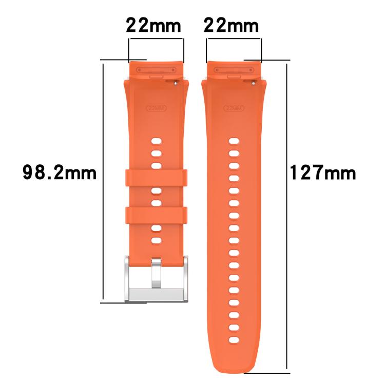 xDfind Silver Buckle Silicone Watch Band, For OPPO Watch X / X2 / OnePlus Watch 2