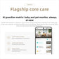 Smart security camera app panel for baby and pet monitoring with alerts